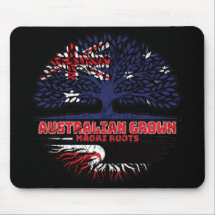 Maori Australian Australia Tree Roots Flag Mouse Pad