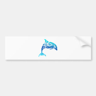 Maori Dolphin Polynesian Tribal Tattoo Gift Idea Bumper Sticker