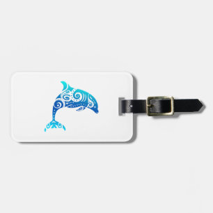 Maori Dolphin Polynesian Tribal Tattoo Gift Idea Luggage Tag