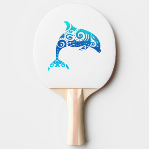 Maori Dolphin Polynesian Tribal Tattoo Gift Idea Ping Pong Paddle