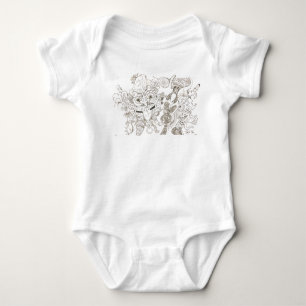 Maori Doodle Art, New Zealand Baby Bodysuit