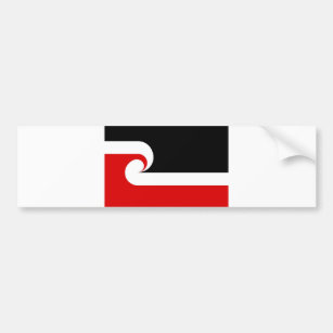 maori ethnic flag new zealand country bumper sticker