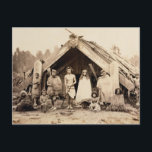 Maori Family, New Zealand, c.1880s (albumen print) Postcard<br><div class="desc">Image:203638  Maori Family,  New Zealand,  c.1880s (albumen print). New Zealander Photographer (19th century). Private Collection,  The Stapleton Collection.  Art,  Fine Art.</div>
