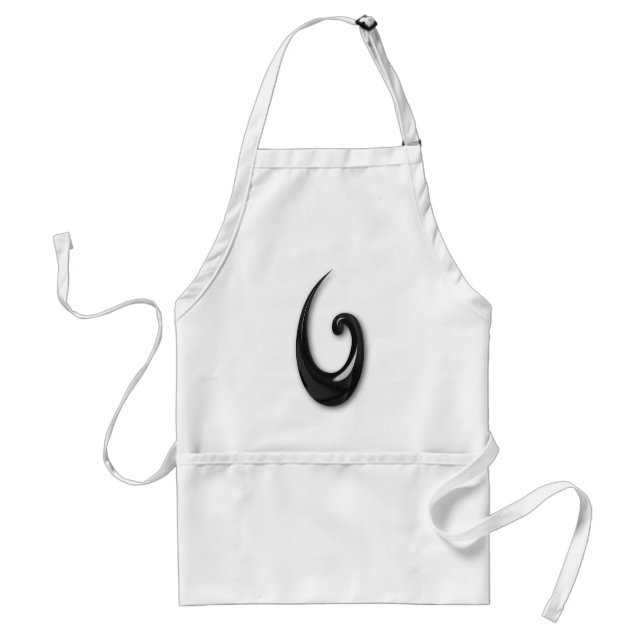 Maori-Fish Hook-obsidian Standard Apron (Front)
