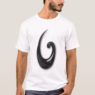 Maori-Fish Hook-obsidian T-Shirt