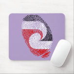 Maori flag fingerprints mouse pad<br><div class="desc">Tino Rangatiratanga Maori sovereignty movement flag</div>