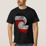 Maori flag fingerprints T-Shirt<br><div class="desc">Tino Rangatiratanga Maori sovereignty movement flag</div>