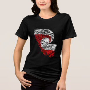Maori flag fingerprints Tri-Blend shirt