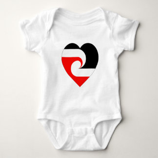 Maori Flag Heart Baby Bodysuit