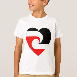 Maori Flag Heart T-Shirt