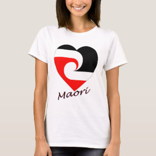 Maori Flag Heart T-Shirt
