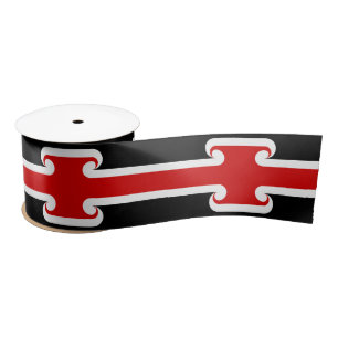 Maori Flag & Maori Fashion, Rugby /sports NZ fans  Satin Ribbon
