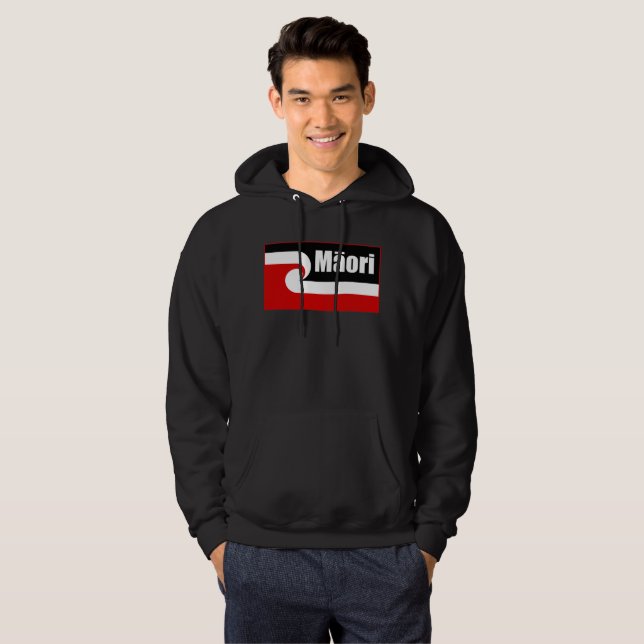 Maori flag,Tino Rangatiratanga flag, Māori Hoodie (Front Full)