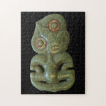 Maori Hei-Tiki Jigsaw Puzzle<br><div class="desc">Maori Hei-Tiki. The hei-tiki is a traditional ornamental pendant worn around the neck of the Maori,  and is usually made of greenstone,  a type of jade found in New Zealand.</div>
