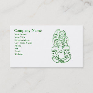 Maori Hei-Tiki Sketch Business Card