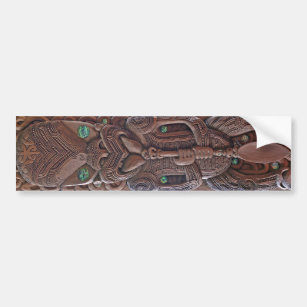 Maori Kahungunu Carving - Sticker