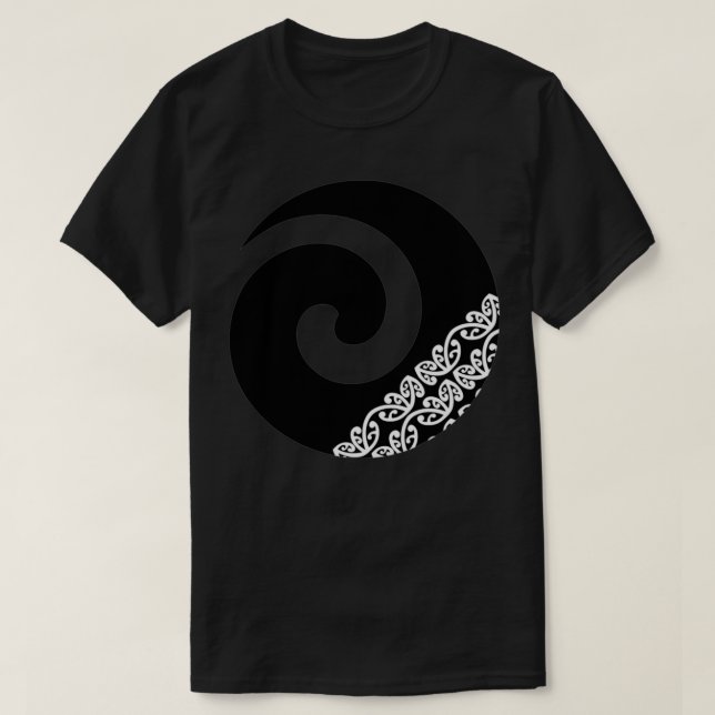 Maori Koru New Beginnings Icon T-Shirt (Design Front)