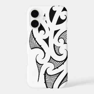 Maori koru shape pattern basic design