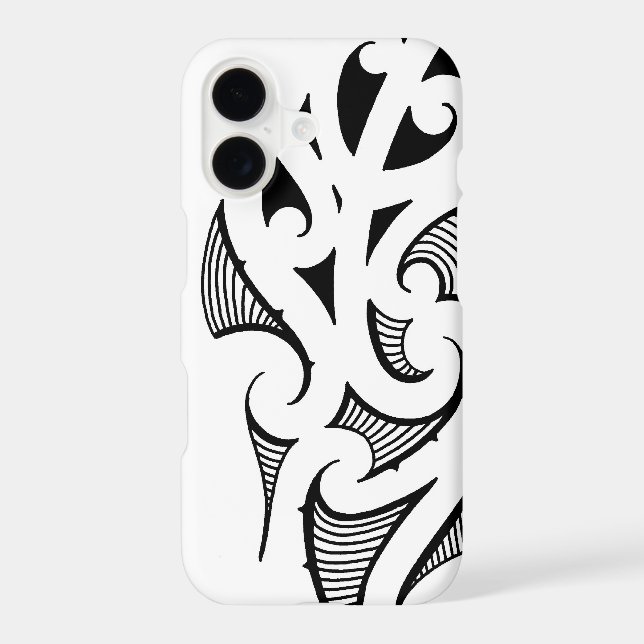 Maori koru shape pattern basic design (Back)