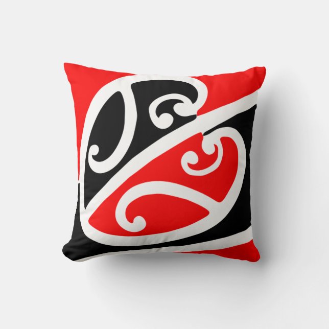 Maori Kowhaiwhai Pattern 2 Cushion (Front)