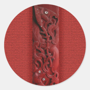 Maori Kupe Carving Sticker