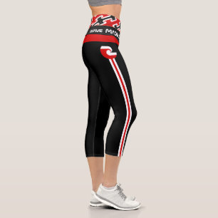 Maori & Maori Flag fashion, Fitness, rugby Sports Capri Leggings