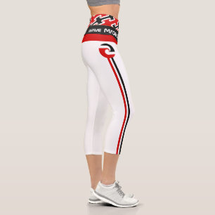 Maori & Maori Flag fashion, Fitness, rugby Sports Capri Leggings