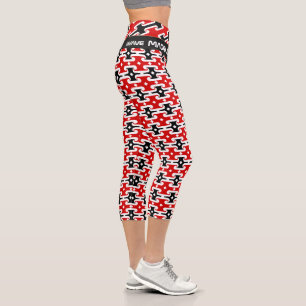 Maori & Maori Flag fashion, Fitness, rugby Sports Capri Leggings