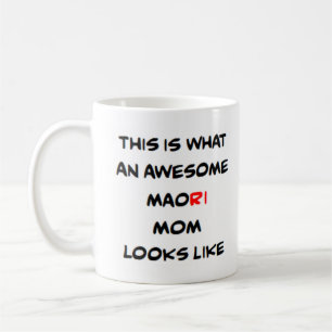maori mom, awesome coffee mug