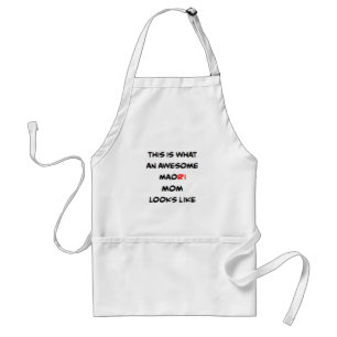 maori mom, awesome coffee mug standard apron