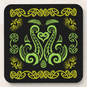 Māori New Zealand Art Coaster