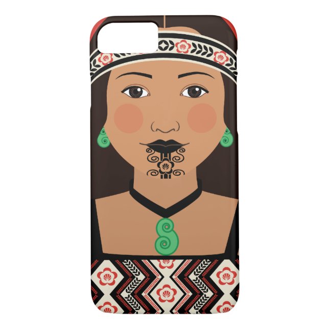Māori, New Zealander Matryoshka Case (Back)