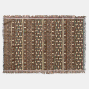 Maori Pattern Throw Blanket