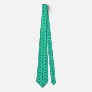 Maori Sun Symbol Green Sea Turtles Tie
