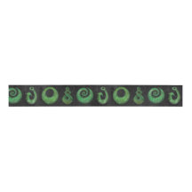 Maori symbols grosgrain ribbon