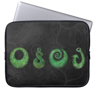 Maori symbols laptop sleeve