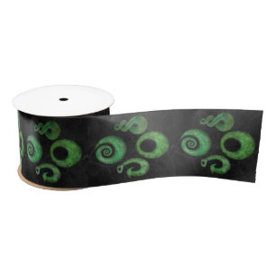 Maori symbols satin ribbon