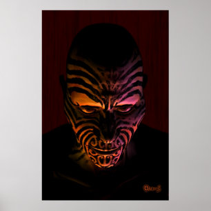 Maori tatoo poster