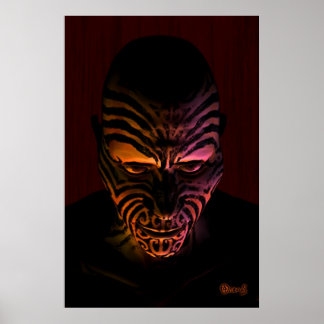 Maori tatoo poster