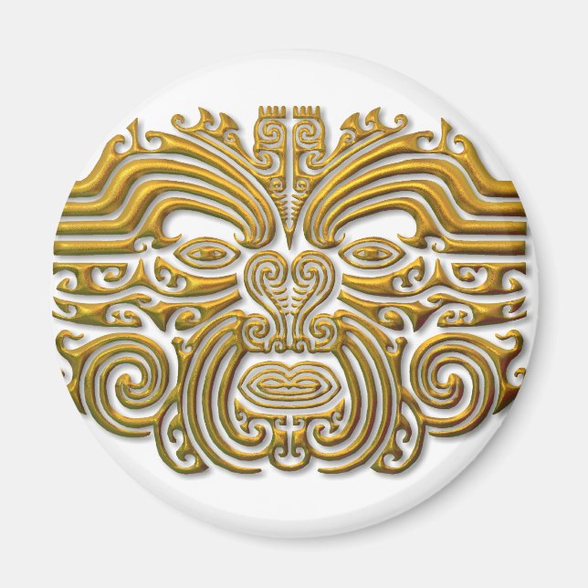 Maori Tattoo - Gold Magnet (Front)