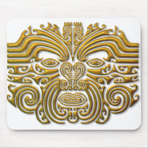 Maori Tattoo - Gold Mouse Pad