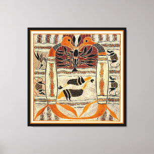 Maori Tribal Animal Spirits Canvas Print