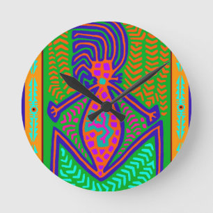 Maori Tribal Birth Mother of the World Round Clock