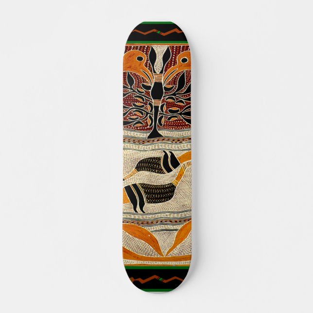 Maori Tribal Folklore Design Skateboard (Front)