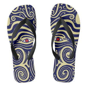 Maori Tribal Indian Flip Flops - Zorries