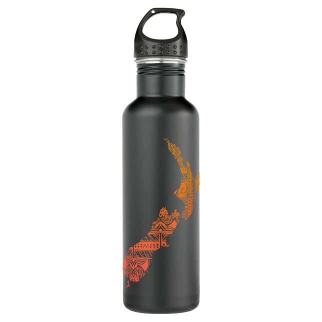 Maori Tribal Polynesian New Zealand Culture Tattoo 710 Ml Water Bottle (Front)