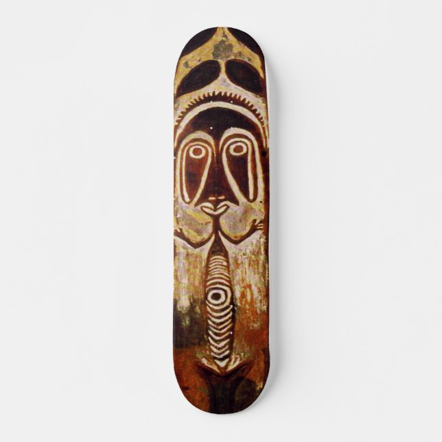 Maori Tribal Shield Skateboard (Front)