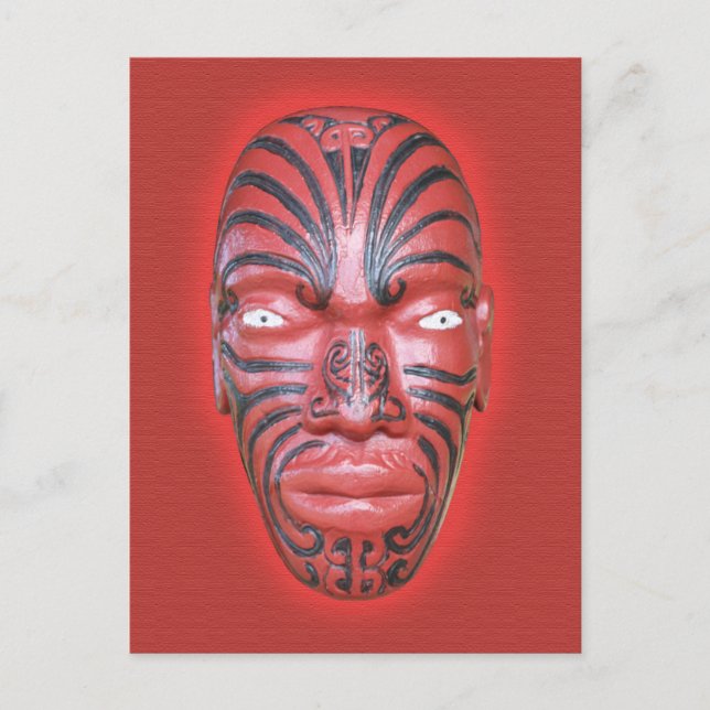 Maori War Canoe Figurehead - Postcard (Front)