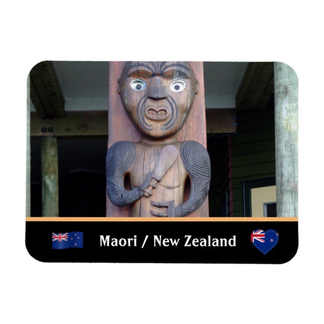 Maori Warrior & Indigenous Tribes /New Zealand Magnet (Horizontal)