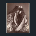 Maori Women, New Zealand Postcard<br><div class="desc">'Maori Women,  New Zealand',  c. 1890-1920,  photograph by Arthur James Iles (1870-1943).</div>